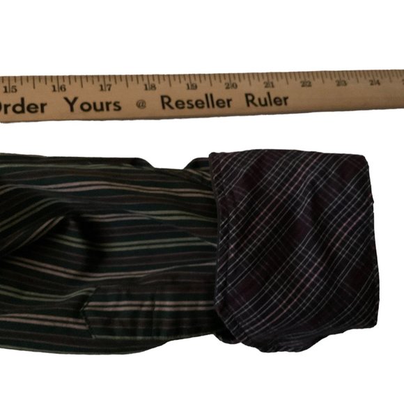 TAILORBYRD Mens Multi Color Striped Long Sleeve Shirt Size XL Contrasting Cuffs - Picture 7 of 16